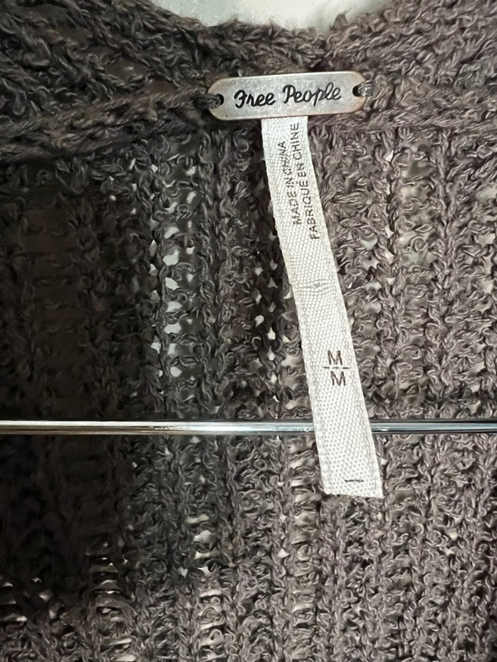 Free People Sloppy Pocket Long Line Cardigan Duster Boho‎ Vest